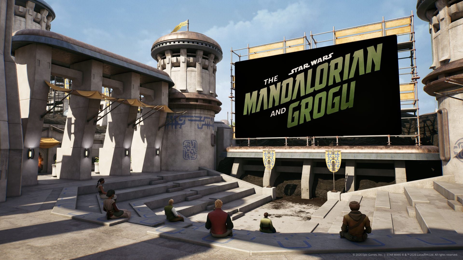 Fortnite Star Wars Mandalorian And Grogu Watch Party Island