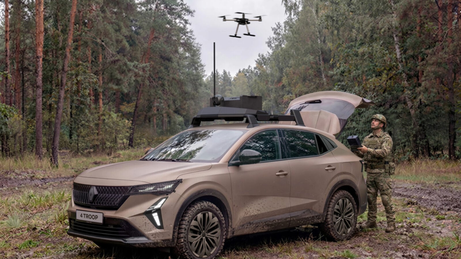 After kamikaze drones, Renault unveils the 4 TROOP, a tactical vehicle for the army