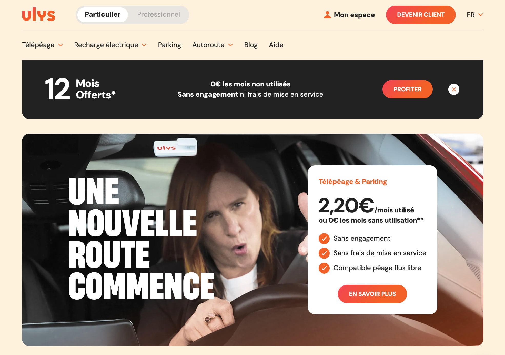 Ulys : offre télépéage pour l'été 2026