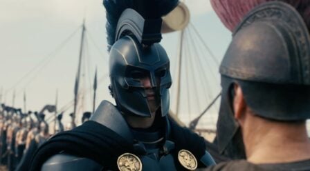 Benny Safdie And Matt Damon In The Odyssey
