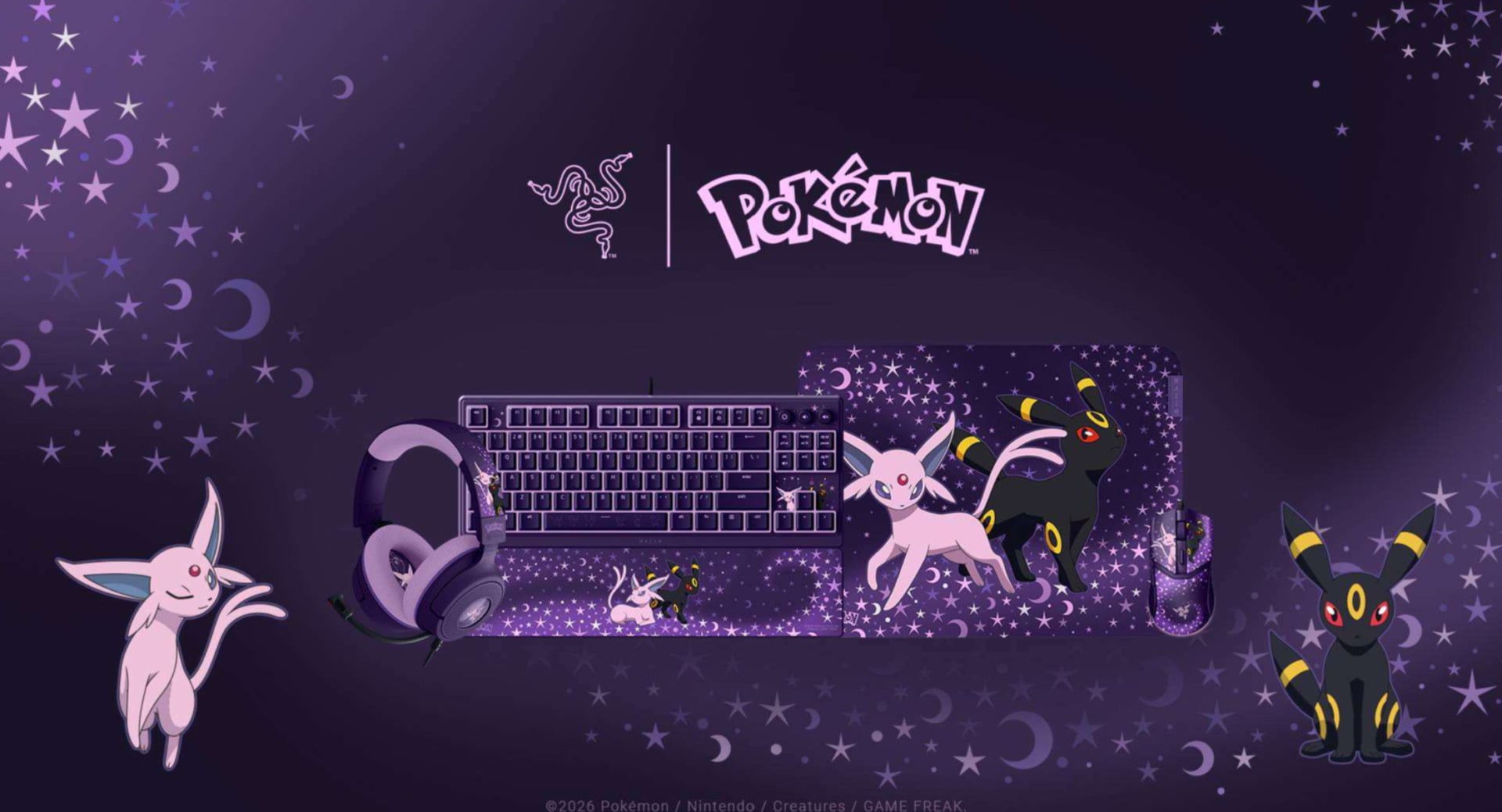 Collab Razer X Pokémon Mentali et Noctali