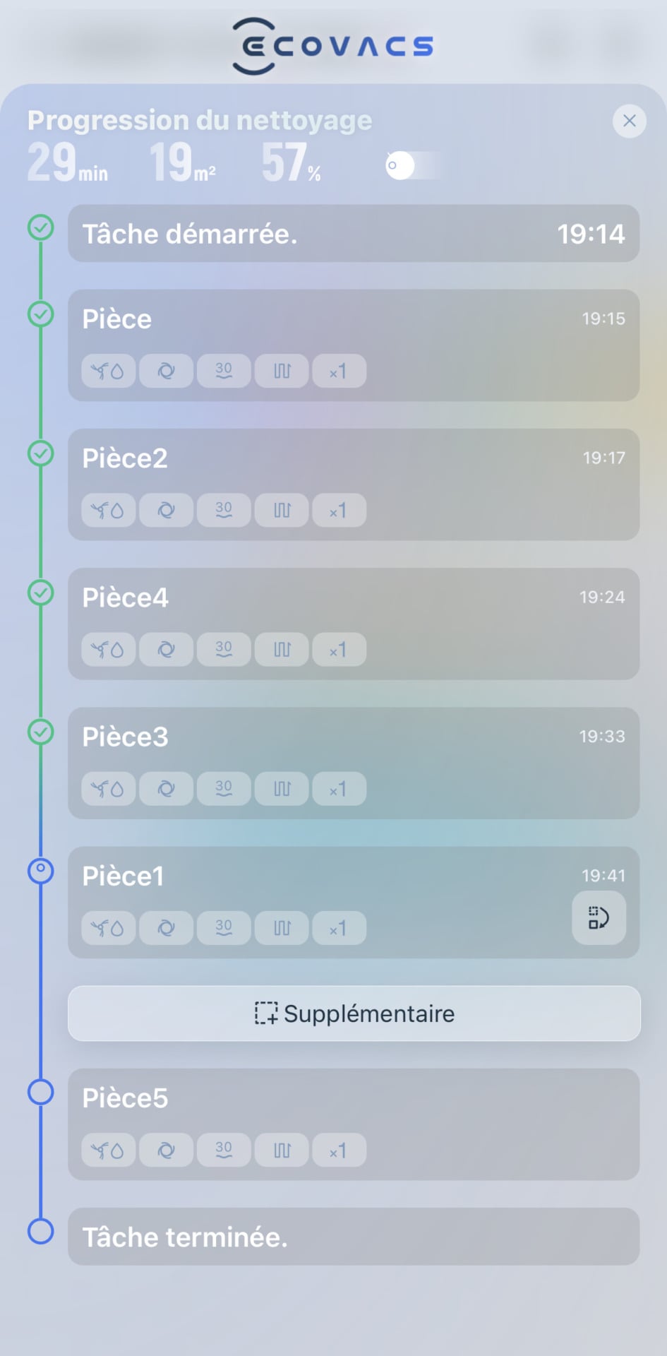 Ecovacs X12 App Suivi Cycle Par Pièce