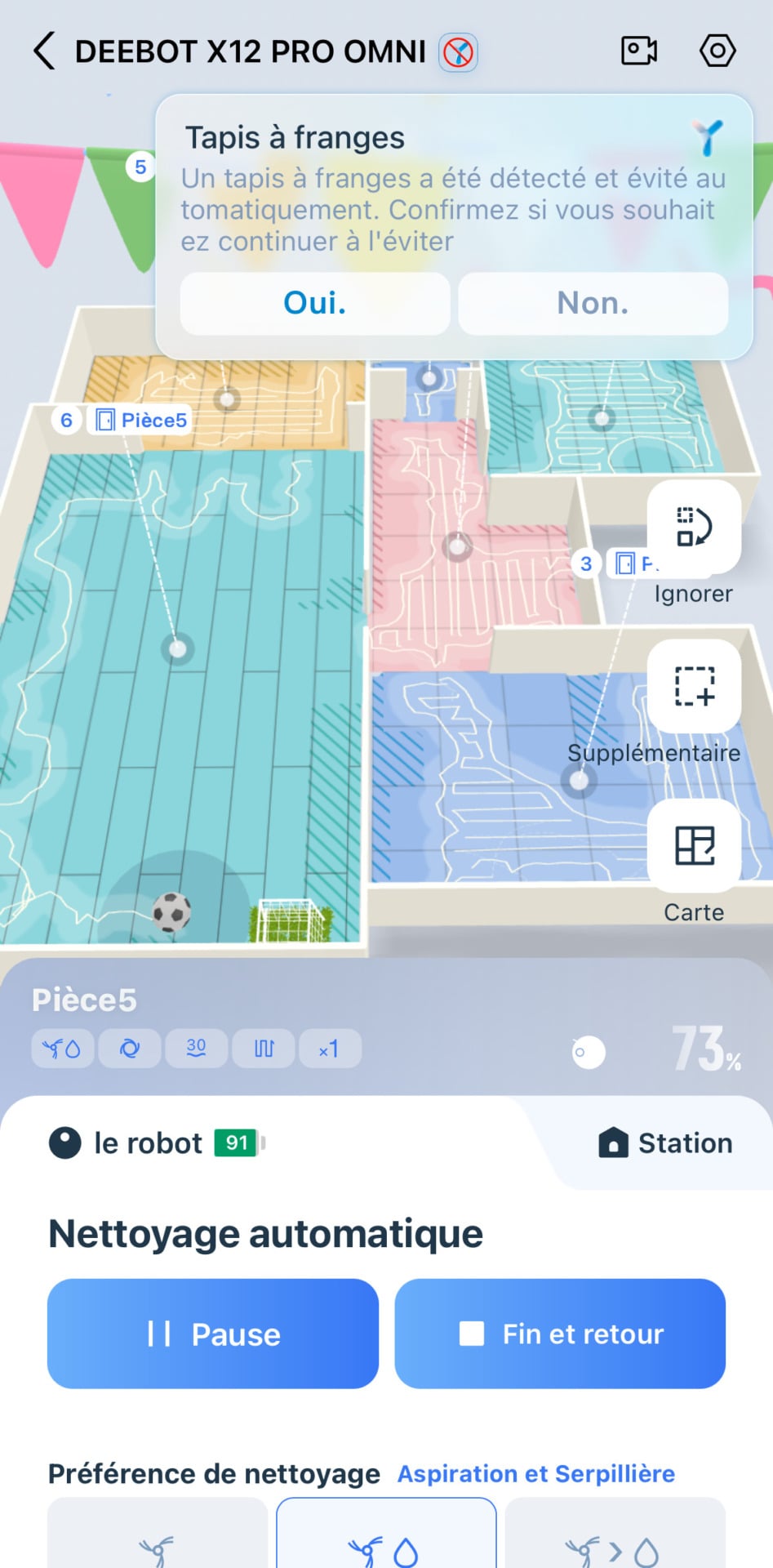 Ecovacs X12 App Tapis À Franges