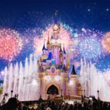 Feu d'artifice du 14 juillet fête nationale Disneyland Paris