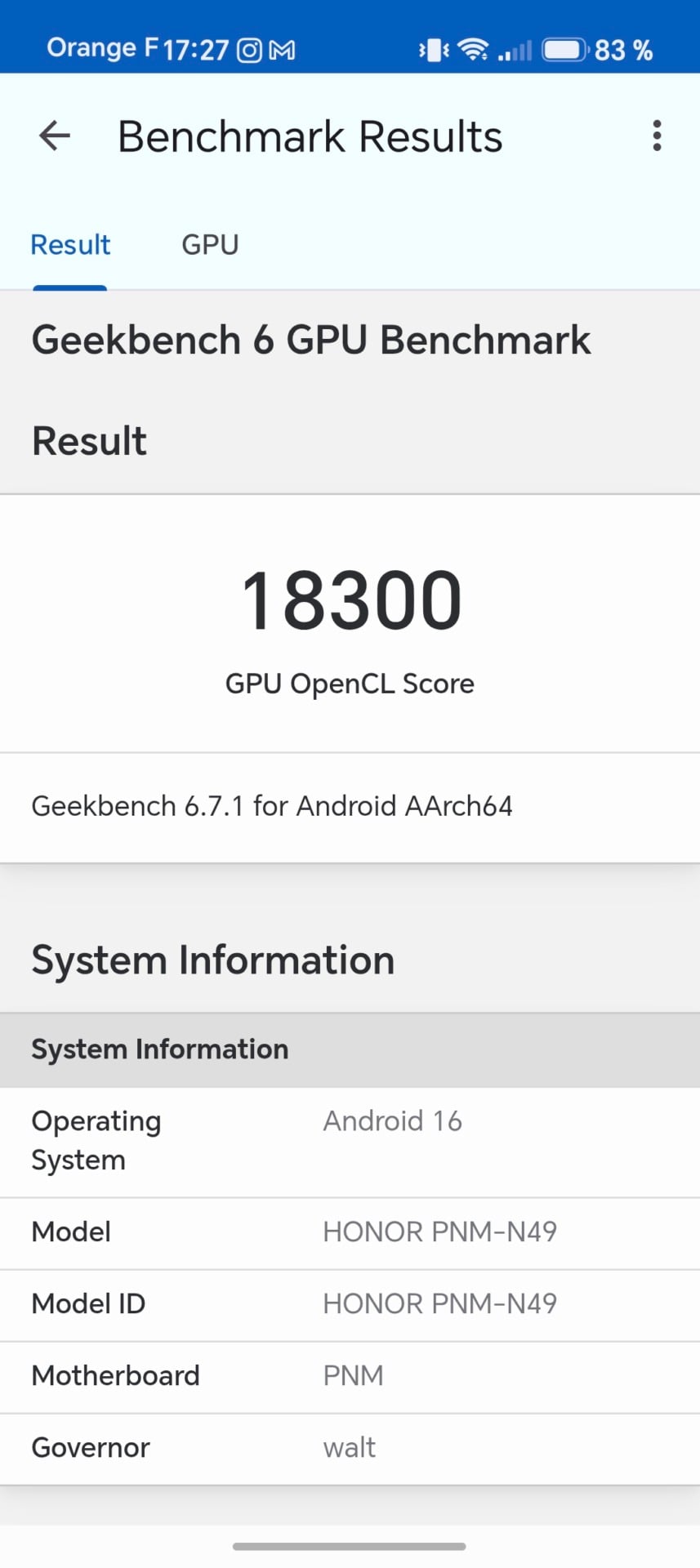 Screenshot 20260608 172728 Com Primatelabs Geekbench6 Benchmarkdocumentactivity