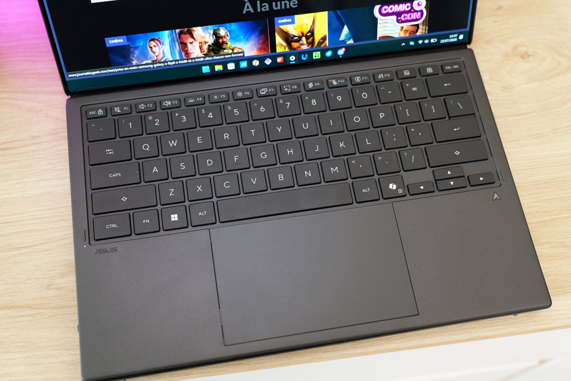 Asus Zenbook Duo 2026 Clavier