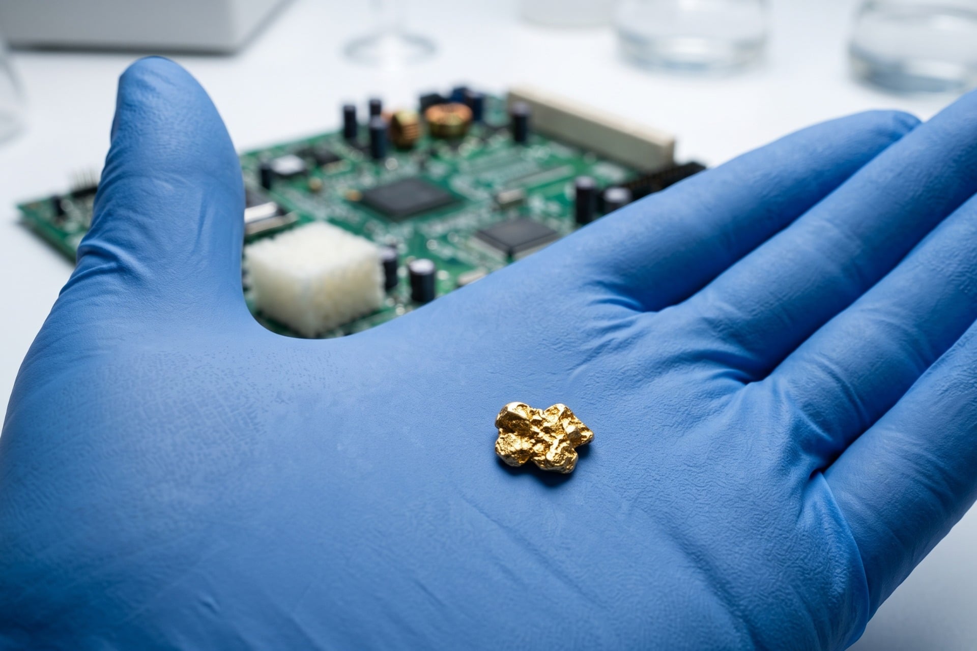 Eponge Proteines Or Recyclage Dechets Electroniques