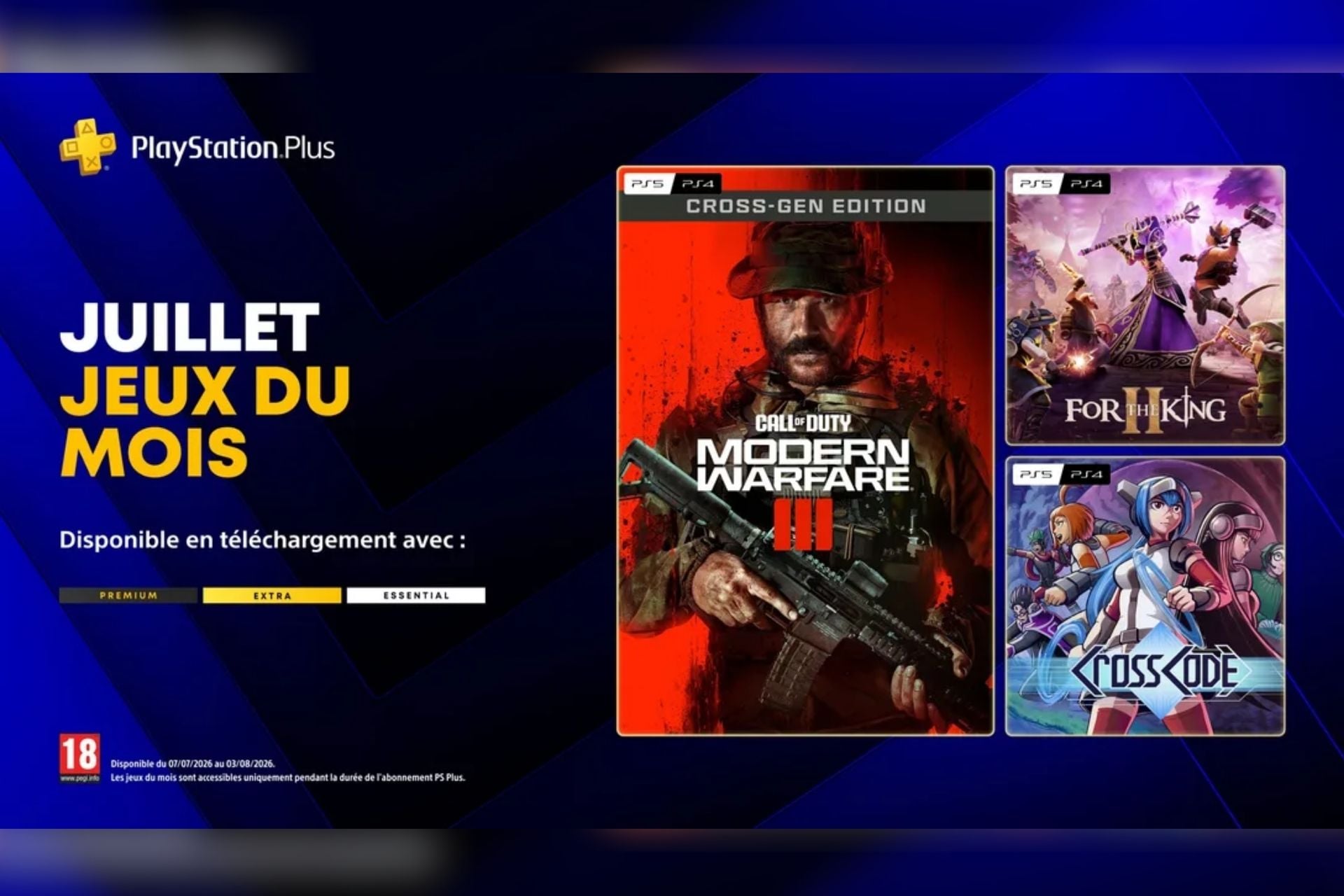 PS Plus : quels sont les 3 jeux offerts en juillet 2026 sur PS5 ?