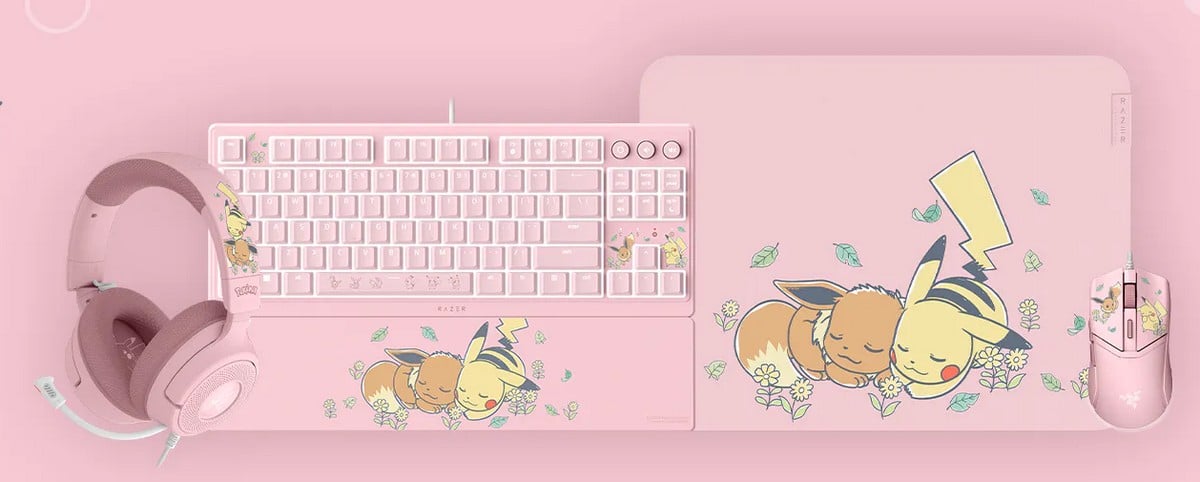 Razer continue de nous émerveiller avec une collection Pikachu & Evoli