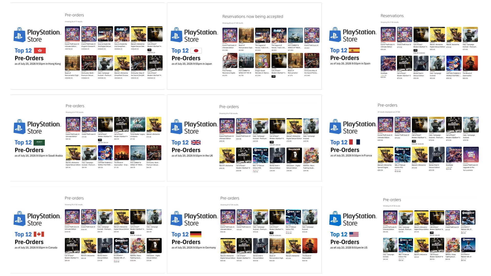 Top Precommandes Gta 6 Monde