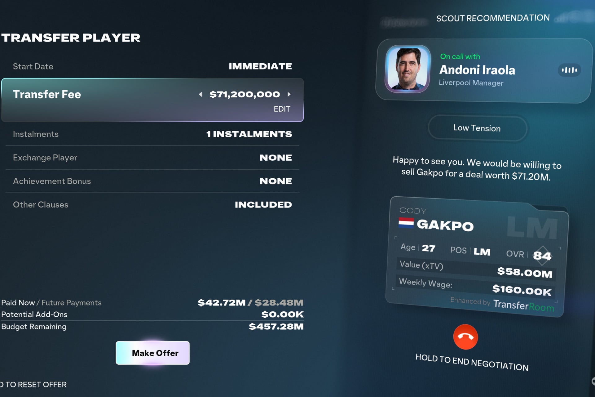 Transfert Carrière Ea Sports Fc 27
