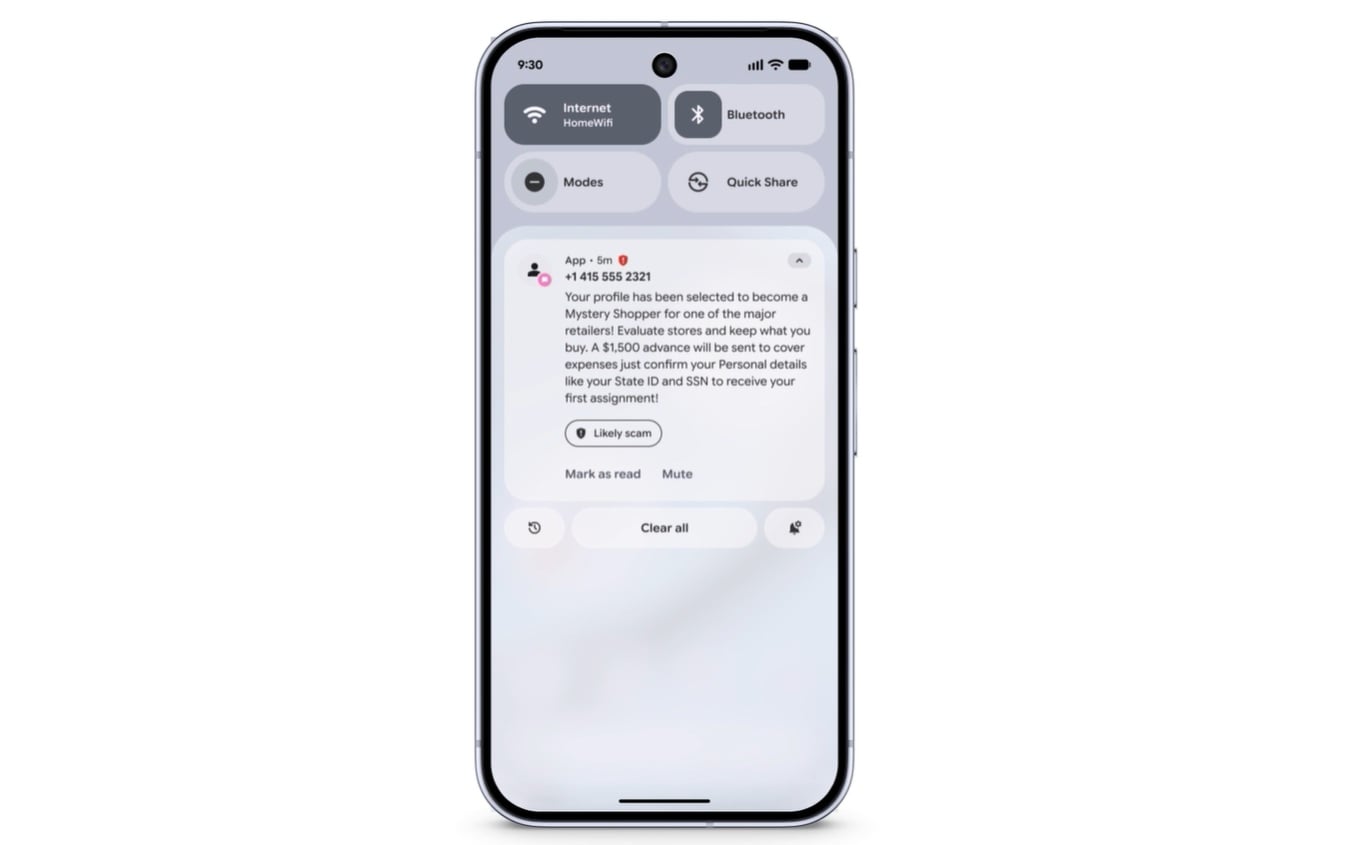 Google Pixel Scam Alert
