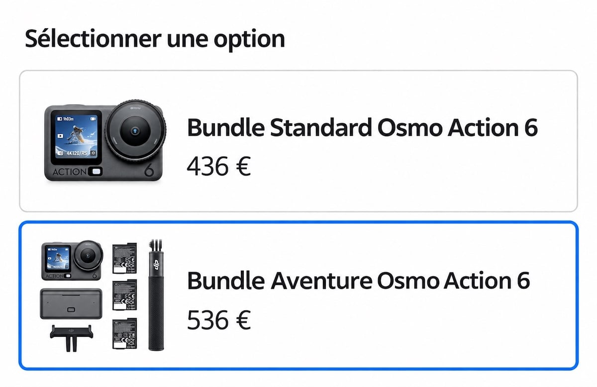 Prix Officiels Dji Osmo Action 6