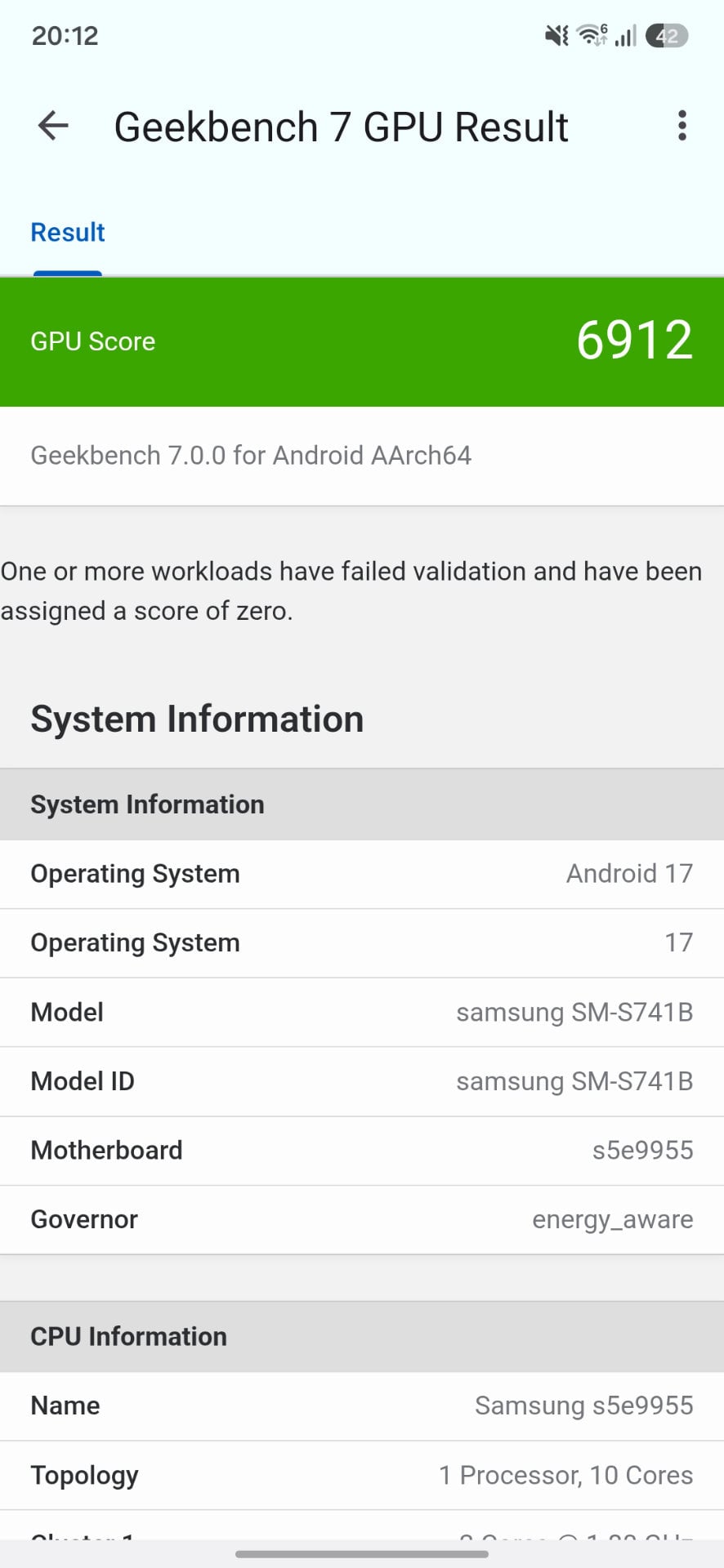 Screenshot 20260916 201218 Geekbench 7