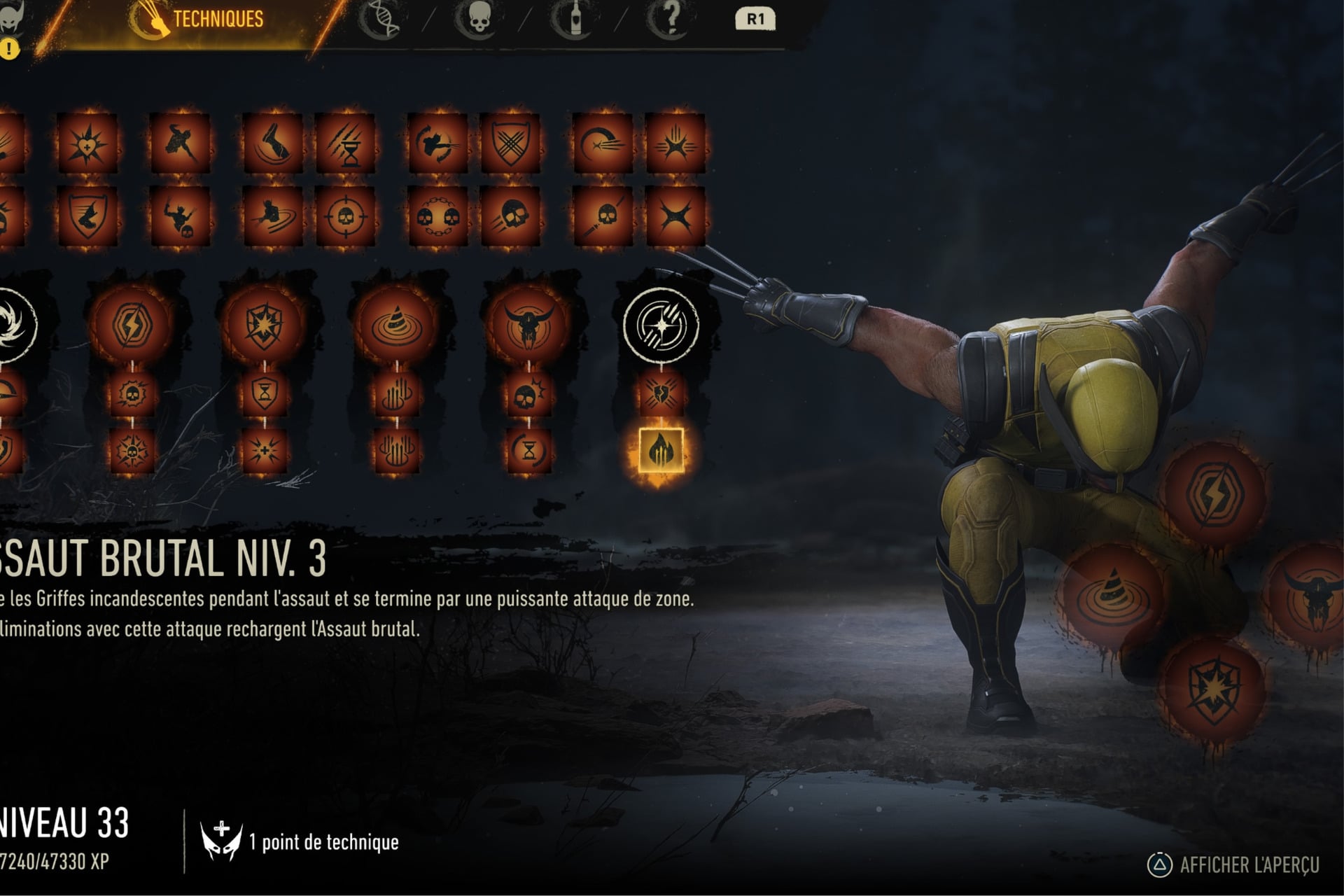 Wolverine Compétences