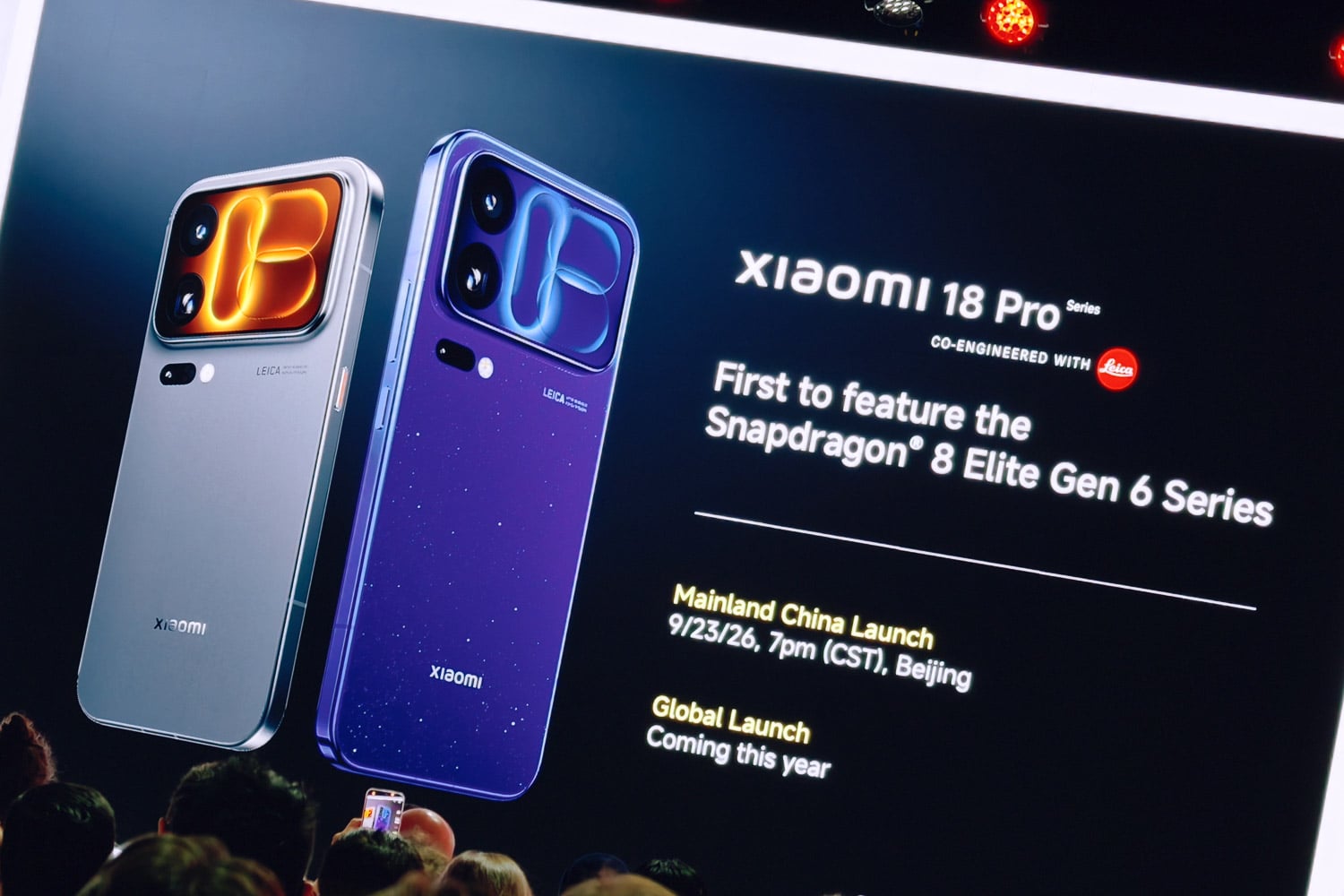 Xiaomi 18 Pro Series Snadragon