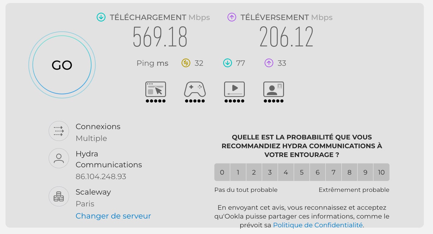 Vitesse Paris Nordvpn Serveur