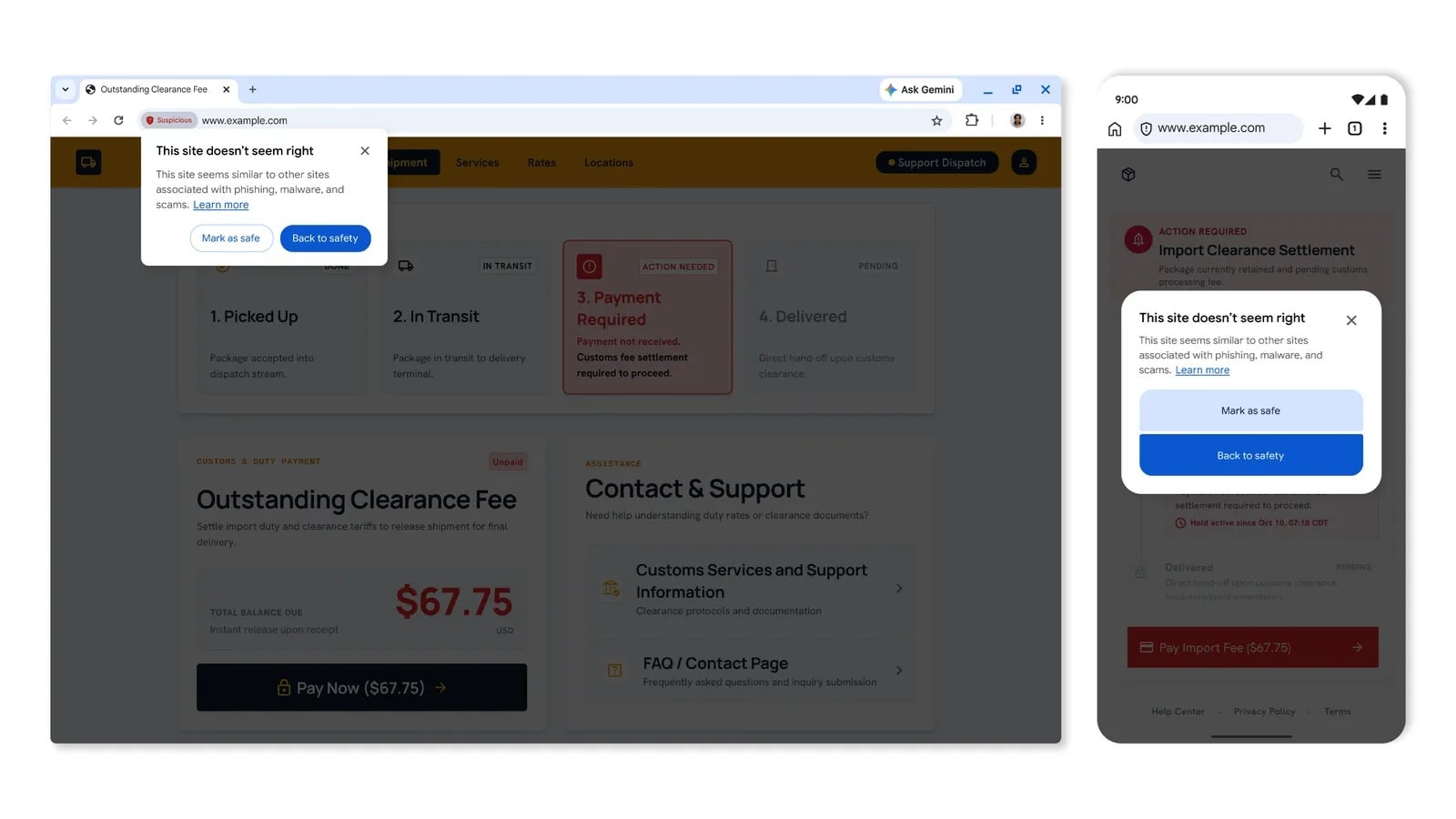 Google Chrome Protection Renforcée