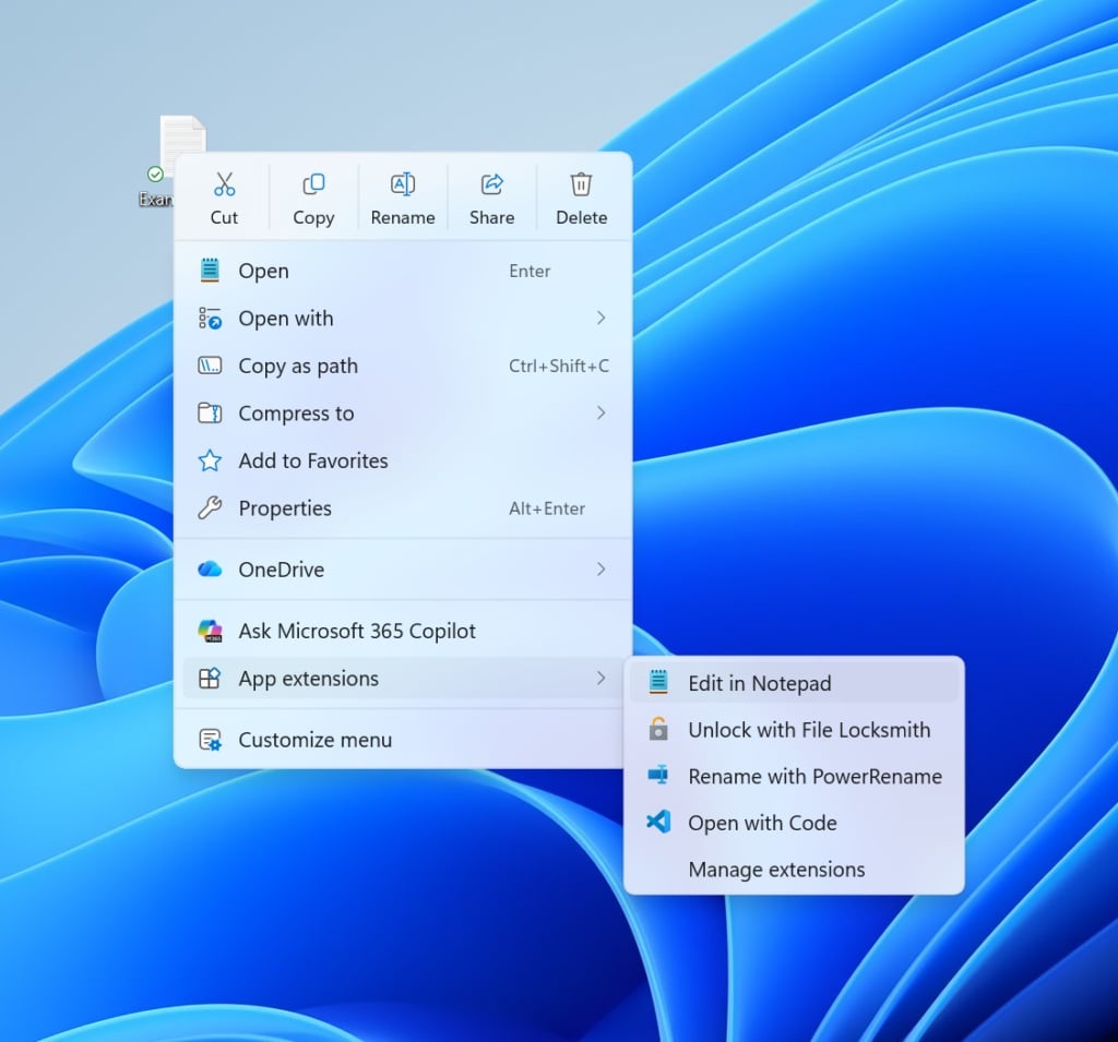 Windows Context Menu Microsoft