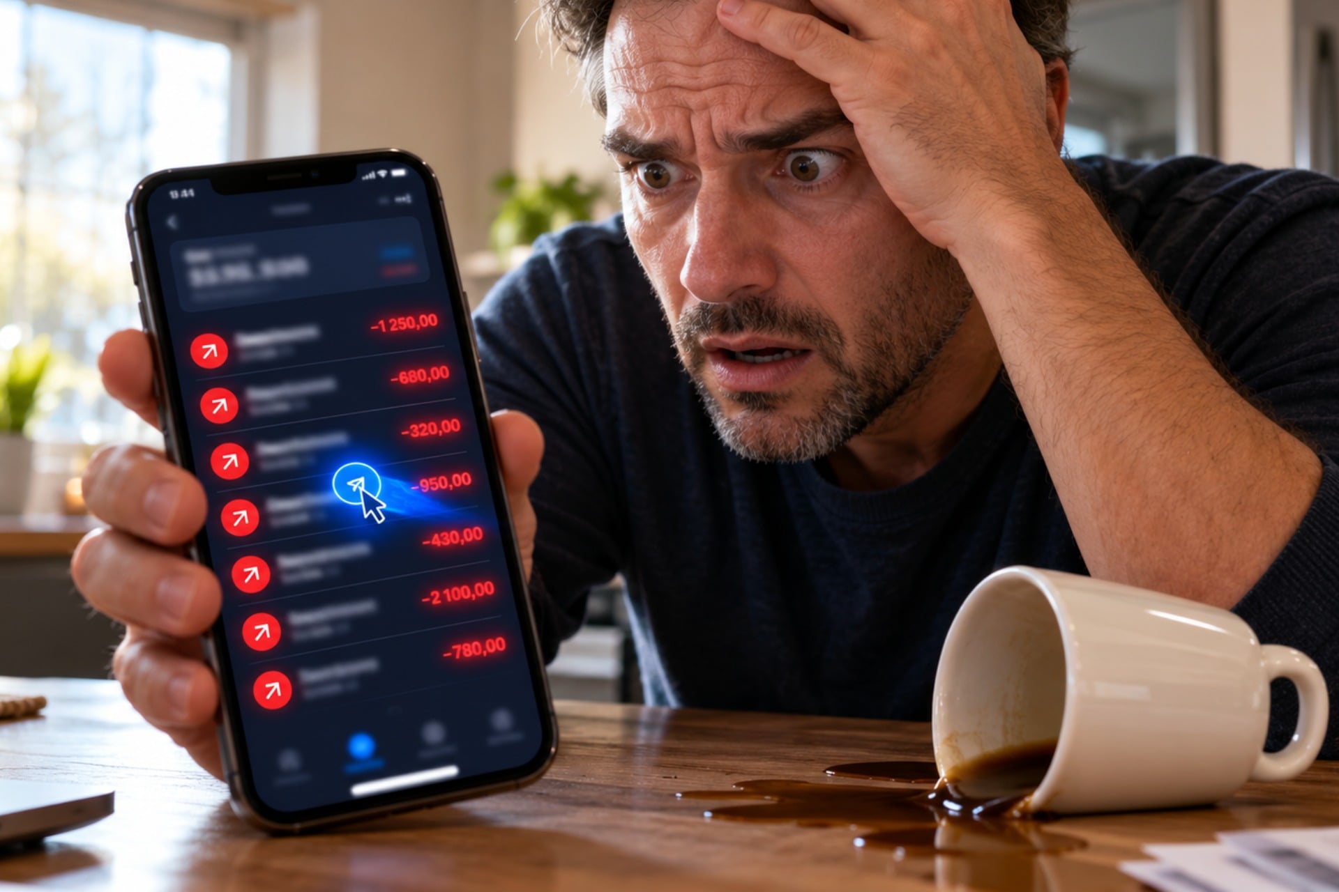 Agents Ia Compte Bancaire Client Panique Smartphone