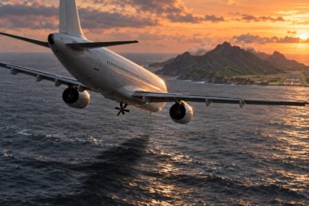 Airbus A330 Vol Plane Sans Moteurs Ocean Acores