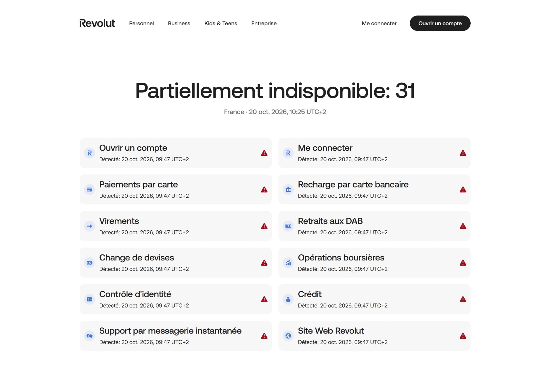 Revolut Panne Carte Refusee Application Bloquee