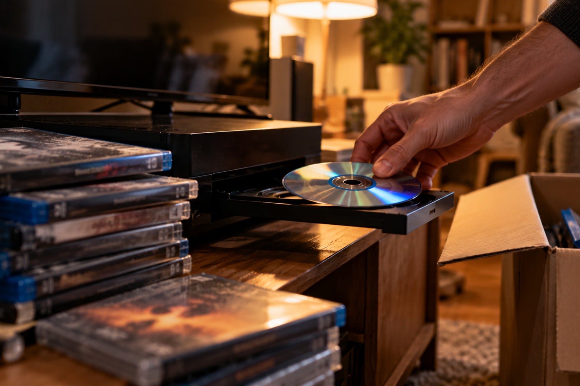 Sony Lecteur Blu Ray 4k Arret Disque Salon