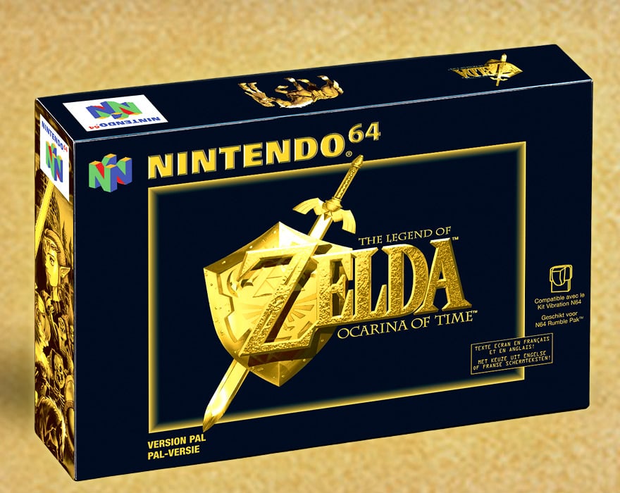 Zelda Ocarina of Time boîte Nintendo 64 Micromania