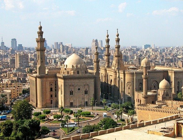 La mosquée du Caire, en Egypte. 