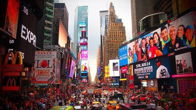 Times Square à New York. 