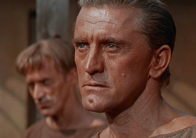 Kirk Douglas dans Spartacus.