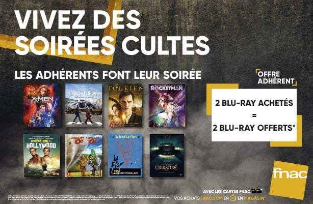  Bon Plan La FNAC  propose une offre avec 2 Blu Ray 