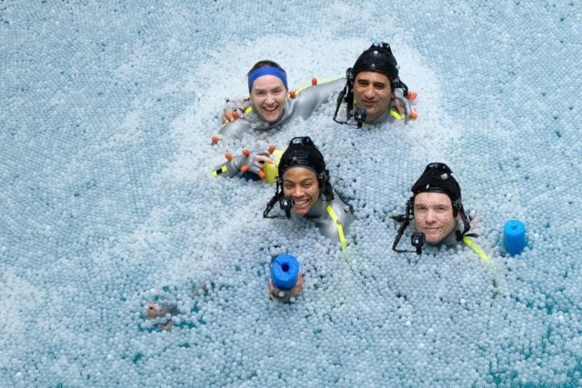 Zoe Saldana, Sam Worthington, Kate Winslet et Cliff Curtis. Image : Jon Landau