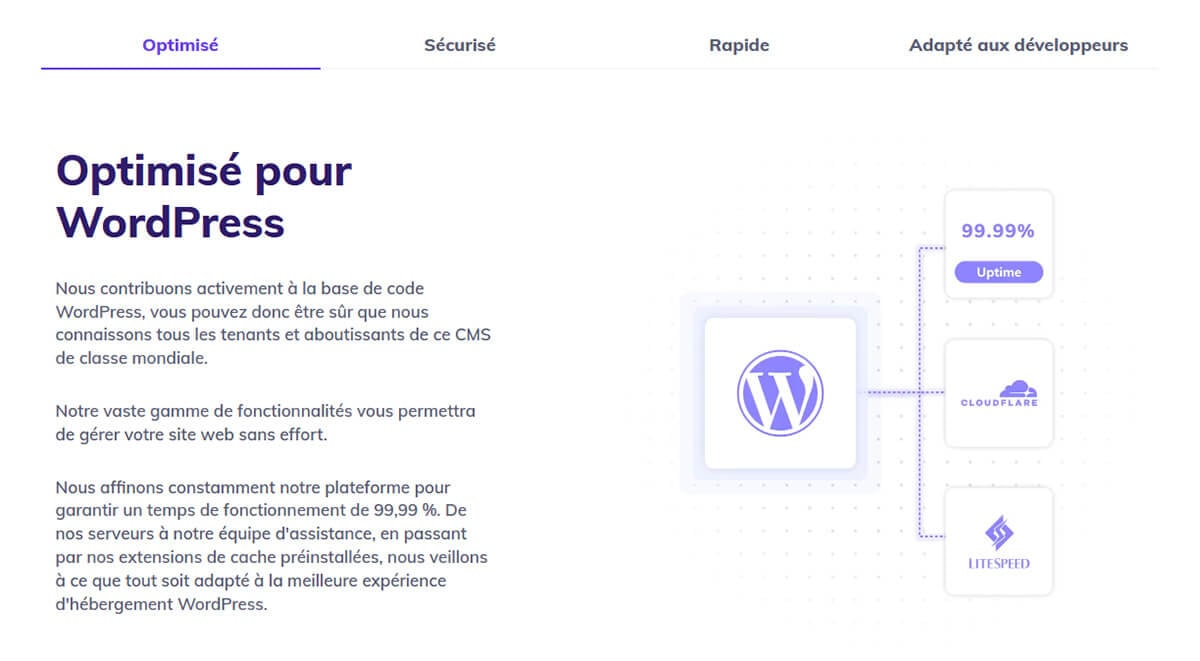 Avantages Plans WordPress Hostinger