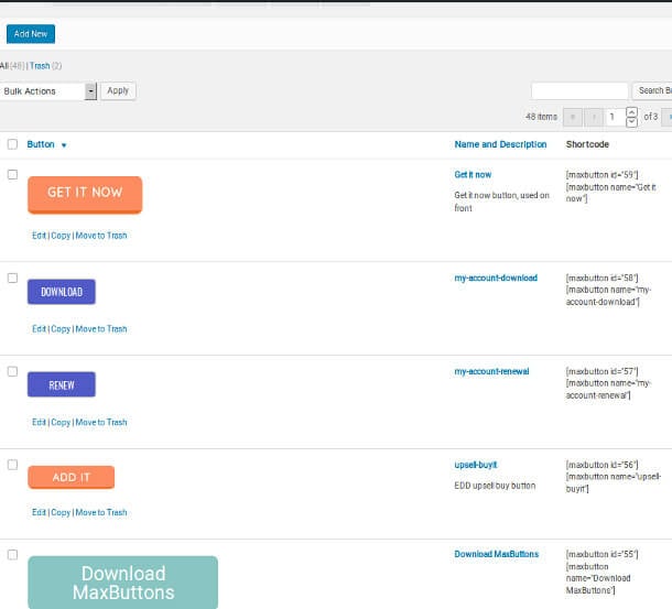 Extension WordPress MaxButtons