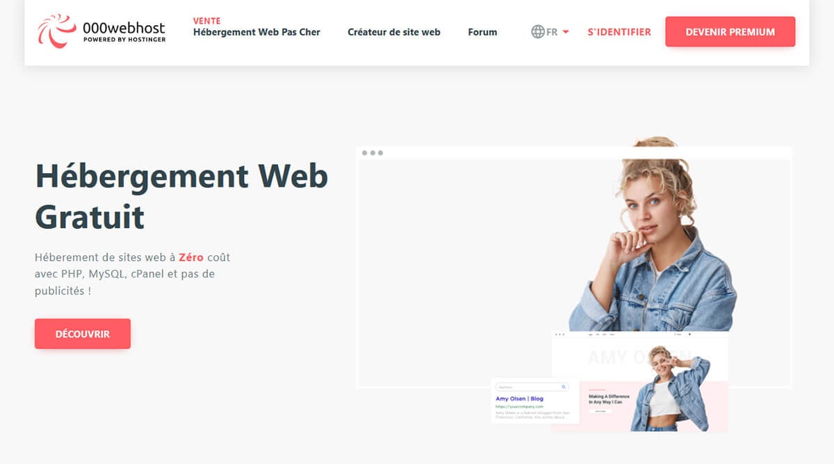 Hébergement web gratuit 000webhost