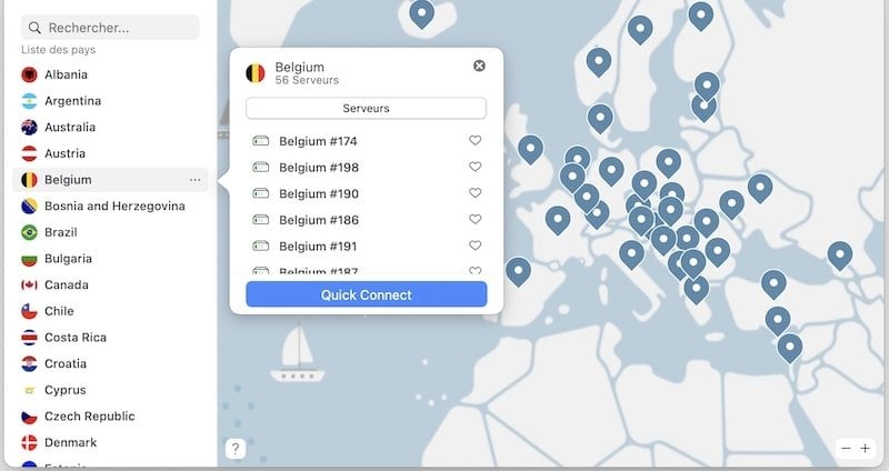 NordVPN-Belgique