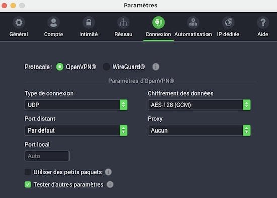 Parametres-PIA-VPN