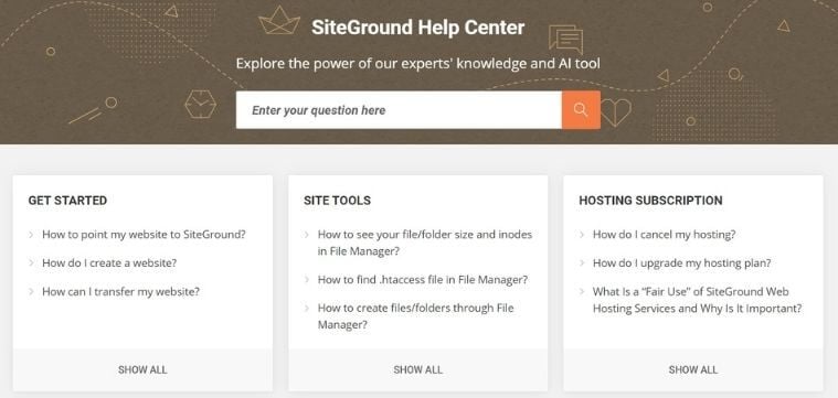 Support client SiteGround