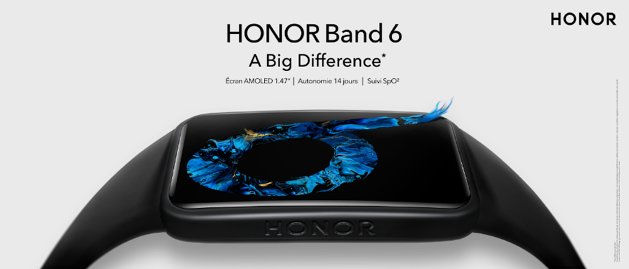 Le HONOR Band 6 disponible en France à un prix très abordable