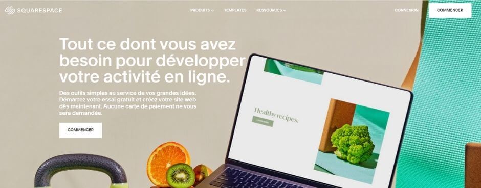 Accueil Squarespace