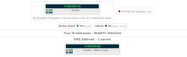 Adresse IP avec Mullvad VPN