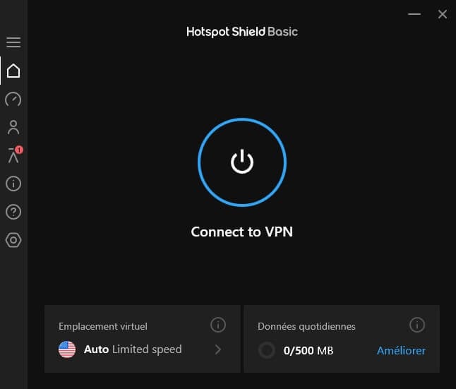 Interface Hotspot Shield