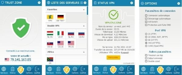 Interface Trust Zone VPN