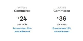 Offres de e-commerce Squarespace