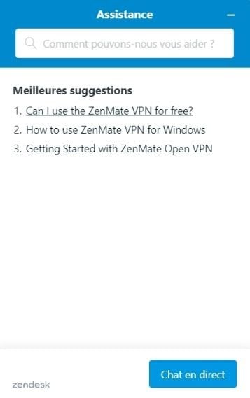Support ZenMate VPN