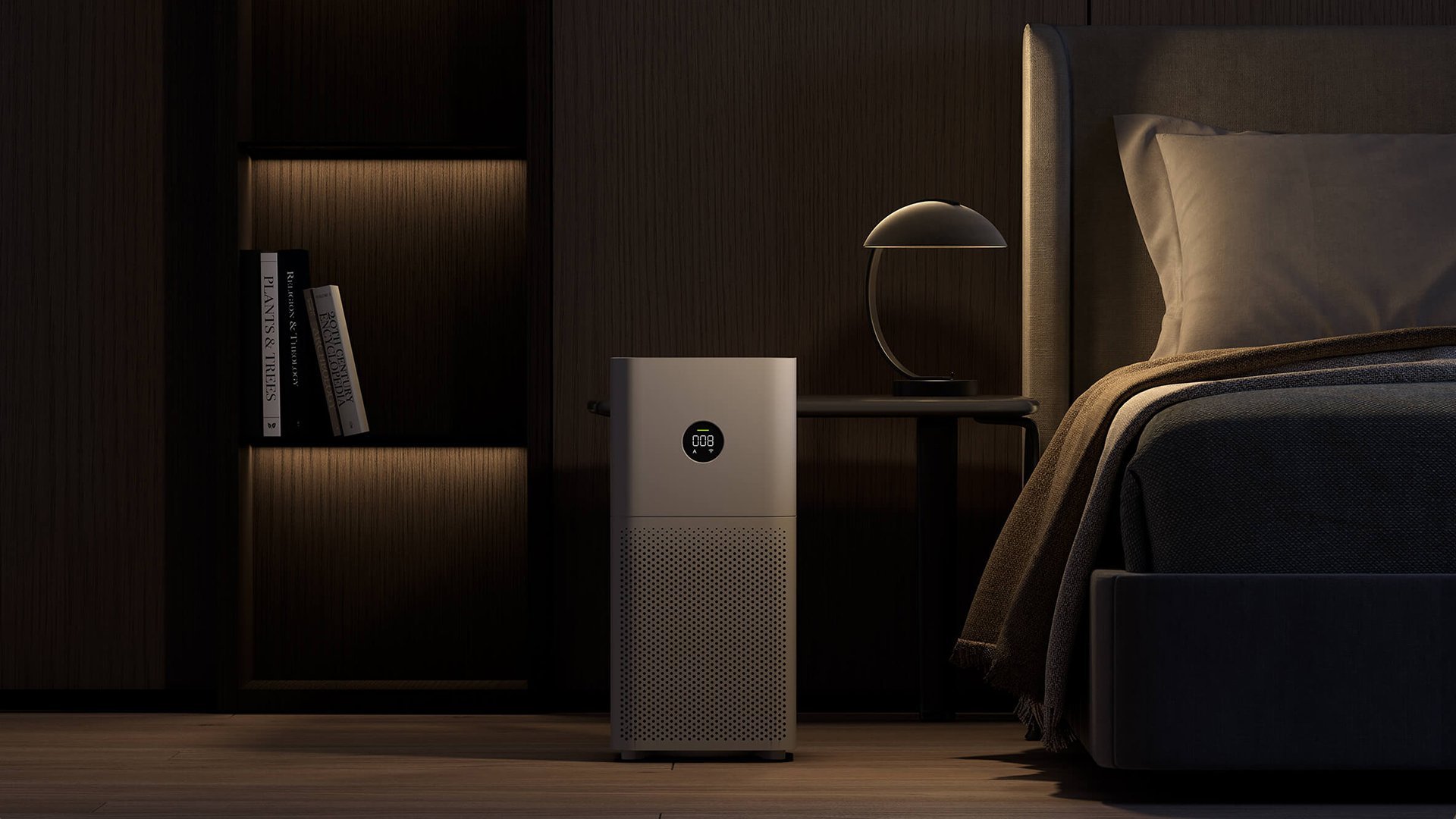 Le Xiaomi Mi Air Purifier 3C fait très peu de bruit afin de pouvoir dormir et respirer un air sain même la nuit.