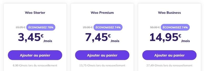 Hébergements pour WooCommerce avec Hostinger