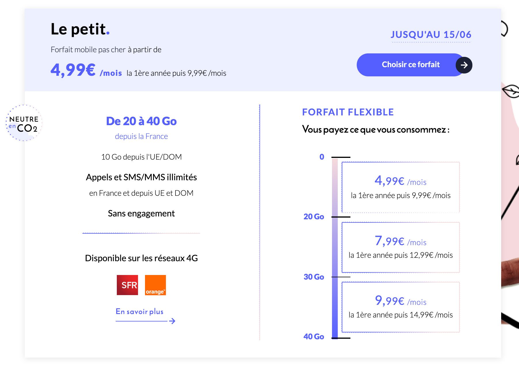 Forfait Prixtel