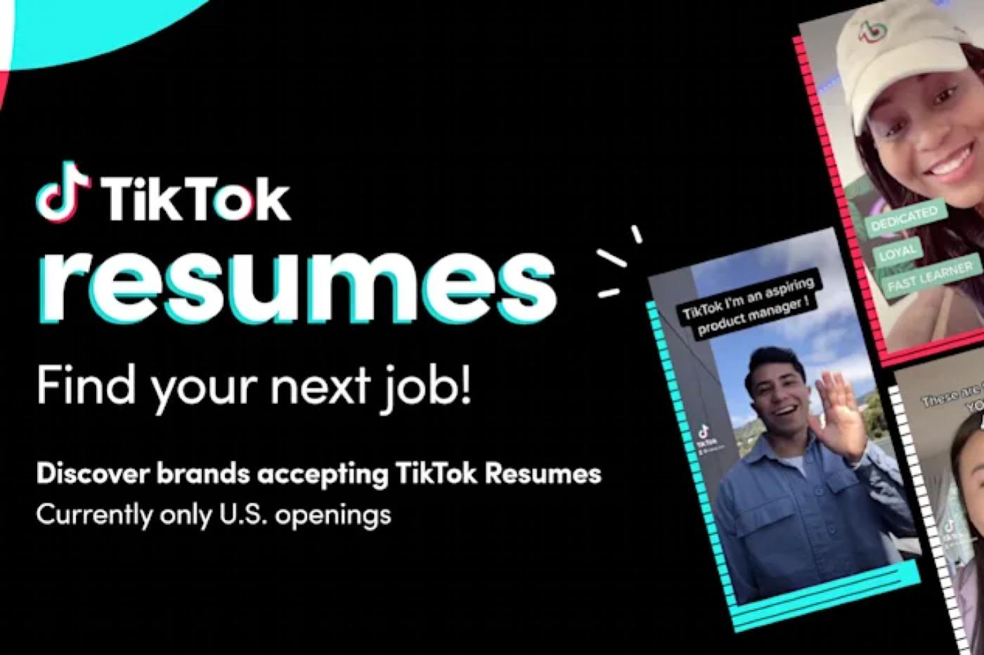 tiktok resumes